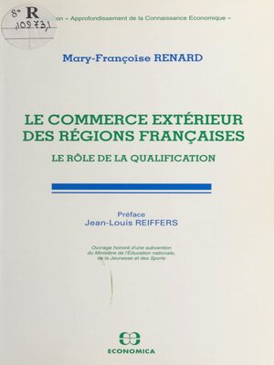 cover image of Le Commerce extérieur des régions françaises